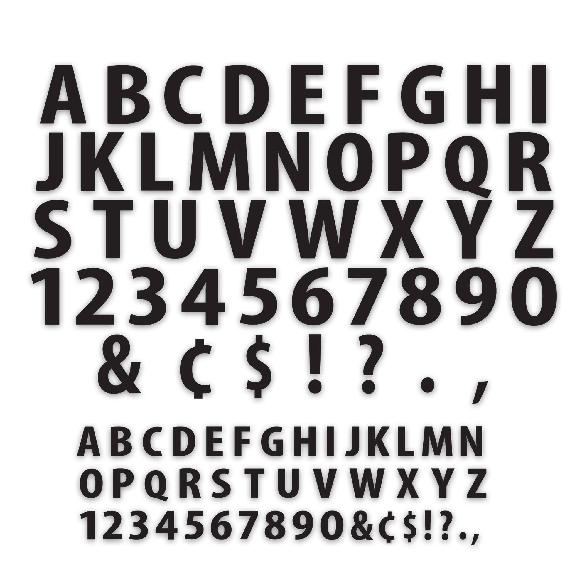 ArtSkills® 1" to 2" Black 250 Piece Vinyl Poster Letter Set